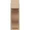Ekena Millwork 8-in W x 16-in D x 24-in H Funston Block Rough Cedar Woodgrain TimberThane Outlooker, Primed Tan OUTUR080X16X24FST44RCPR - alternate 4